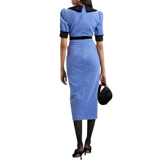 Alessandra Rich - Fitted Velvet Dress - IT 42 - Picture 3 of 7